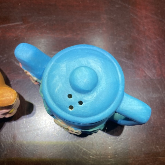 Vintage 1992 Albert Price Stoneware Floral Teapots Salt and Pepper Shakers - Picture 2 of 14